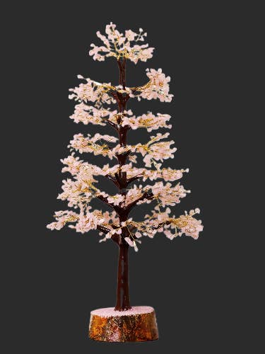 Árbol de Cuarzo Rosa, Árbol de alambre dorado de 1500 chips para venta al por mayor de AmazeU