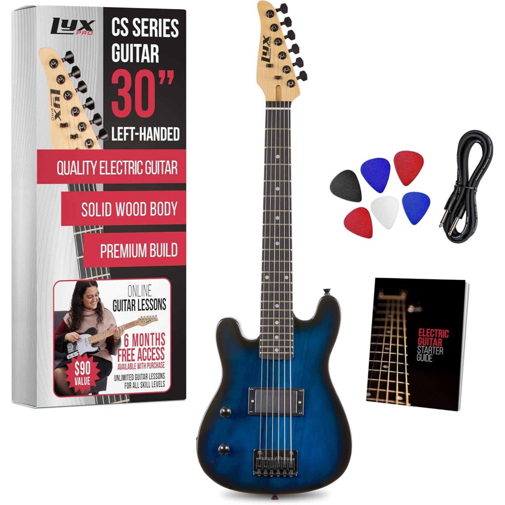 LyxPro – wholesale Musical instrument – CS 30” Beginner Electric Guitar Kit with Guitar & More!1