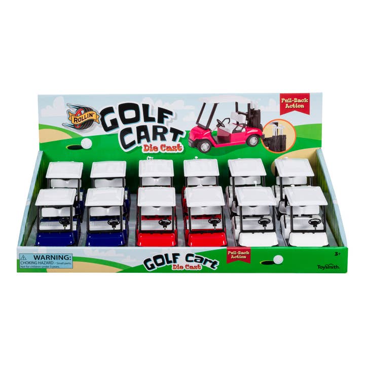 Toysmith - Wholesale Toy Car/Truck - Kids - Rollin' Pull-Back Golf Cart-Toy Car, Die Cast4