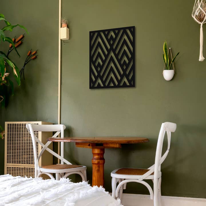 Angles by Jacques | Metal Wall Frame for wholesale by Boarding Wall