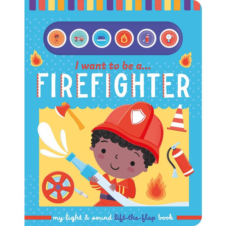 Quiero ser un bombero — Libro infantil con luz y sonido para levantar la solapa para venta al por mayor de Robert Frederick Ltd