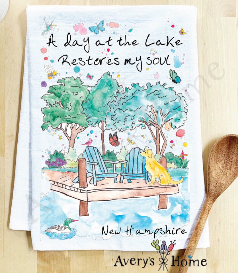 Avery's Home - Wholesale Tea Towel - A Day at the Lake or River Customizable Tea Towel29