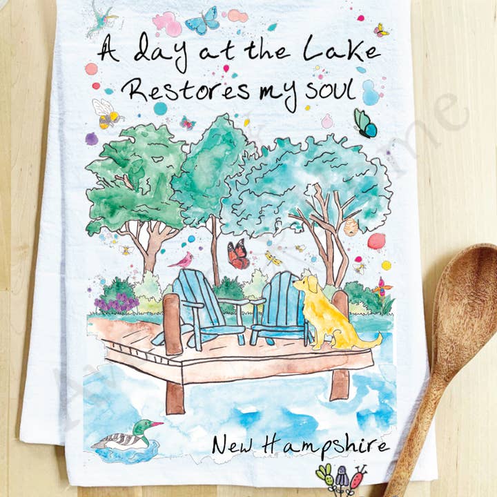 Avery's Home - Wholesale Tea Towel - A Day at the Lake or River Customizable Tea Towel29