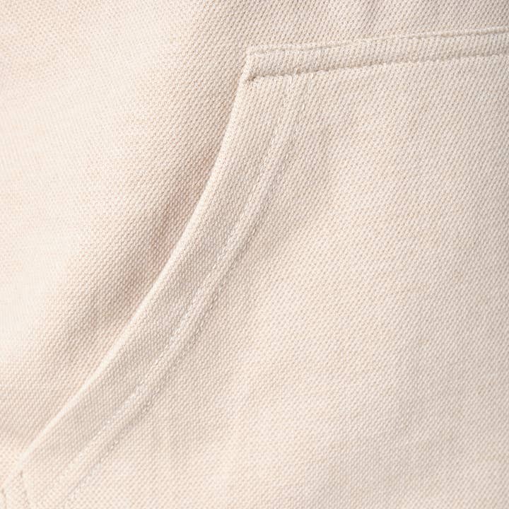 BEIGE Mahito-Beige Piqué Knit Hoodie for wholesale on Faire5