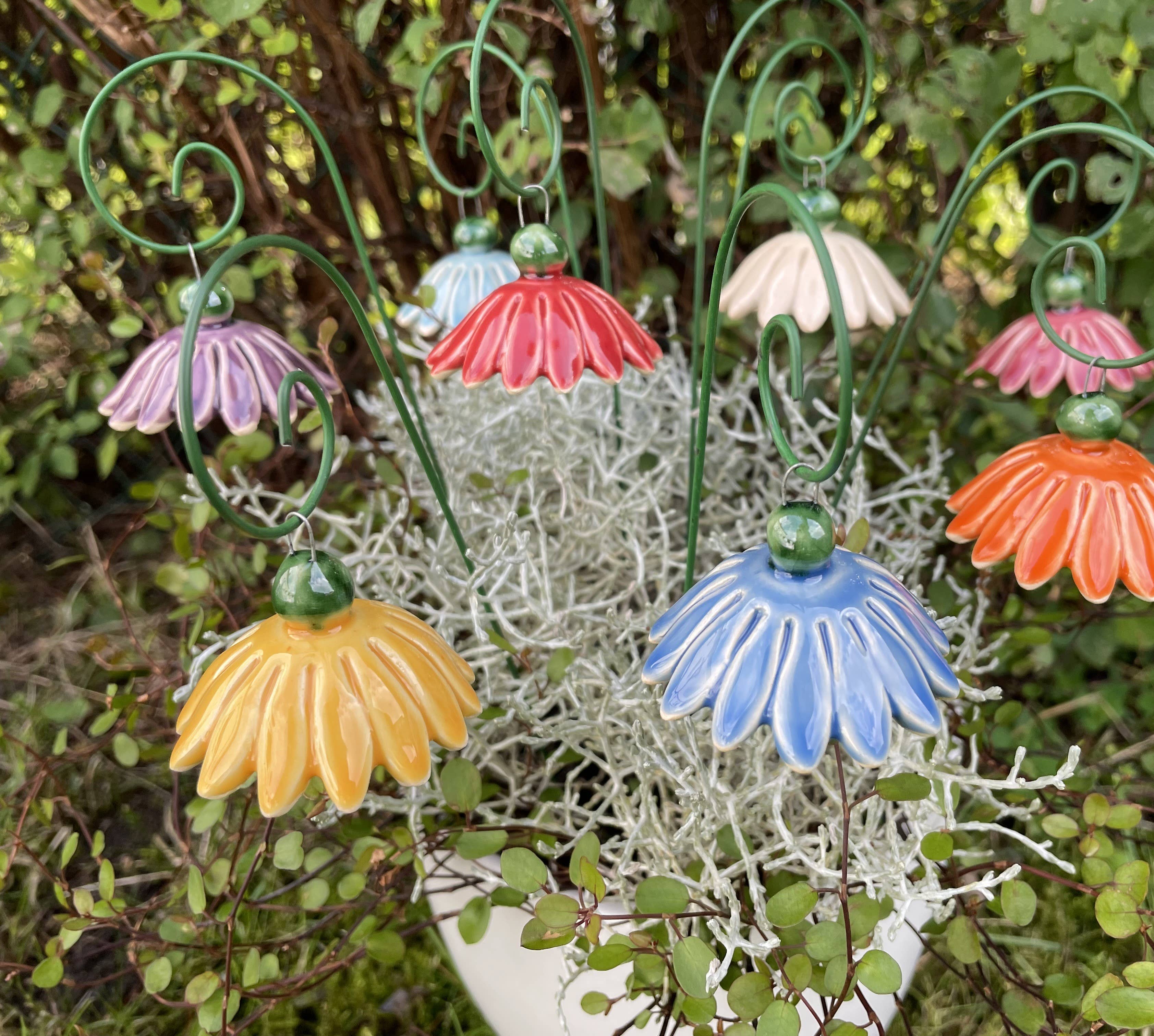 Pannonhem AB. - Wholesale Garden/Lawn Stake - Ceramic Flower Fairytale Flower, Plant stake1