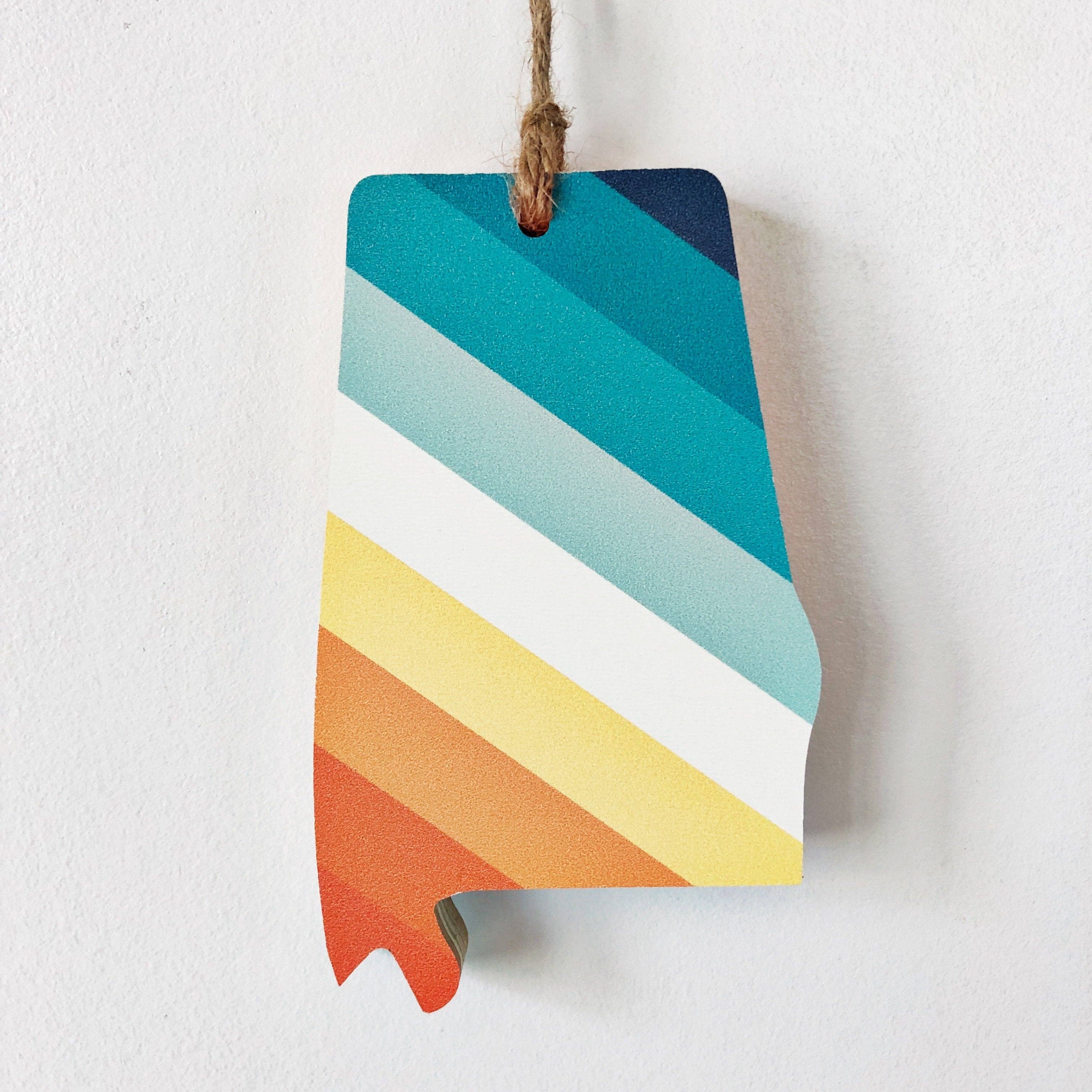 Hemlock & Heather - Wholesale Ornament - '76 Stripes State Ornaments0