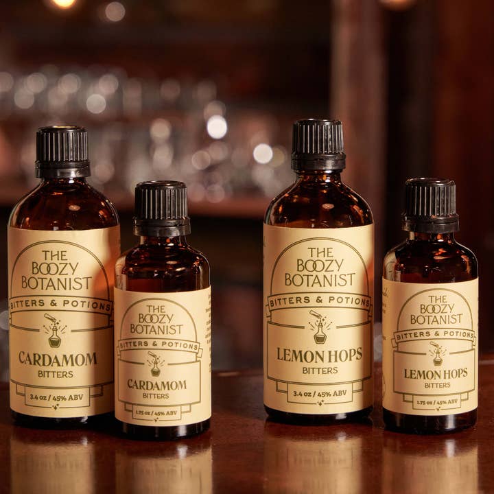 The Boozy Botanist - Wholesale Bitters - Lemon Hops Bitters | Citrus | Clear Spirit | Mockails