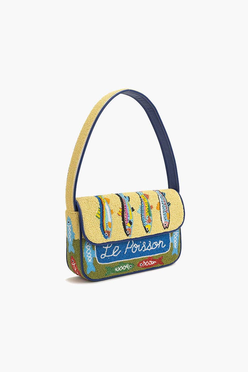 America & Beyond – Bolsa de ombro – Mulher por atacado – Mala de Ombro com Contas Fish Tales2