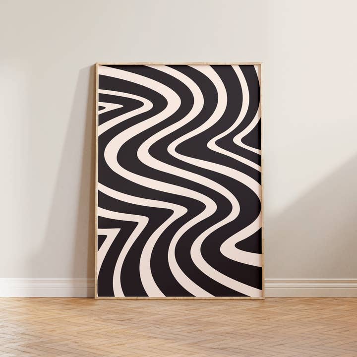 Lune Club - Wholesale Art Print - Abstract Wavy Pattern Print