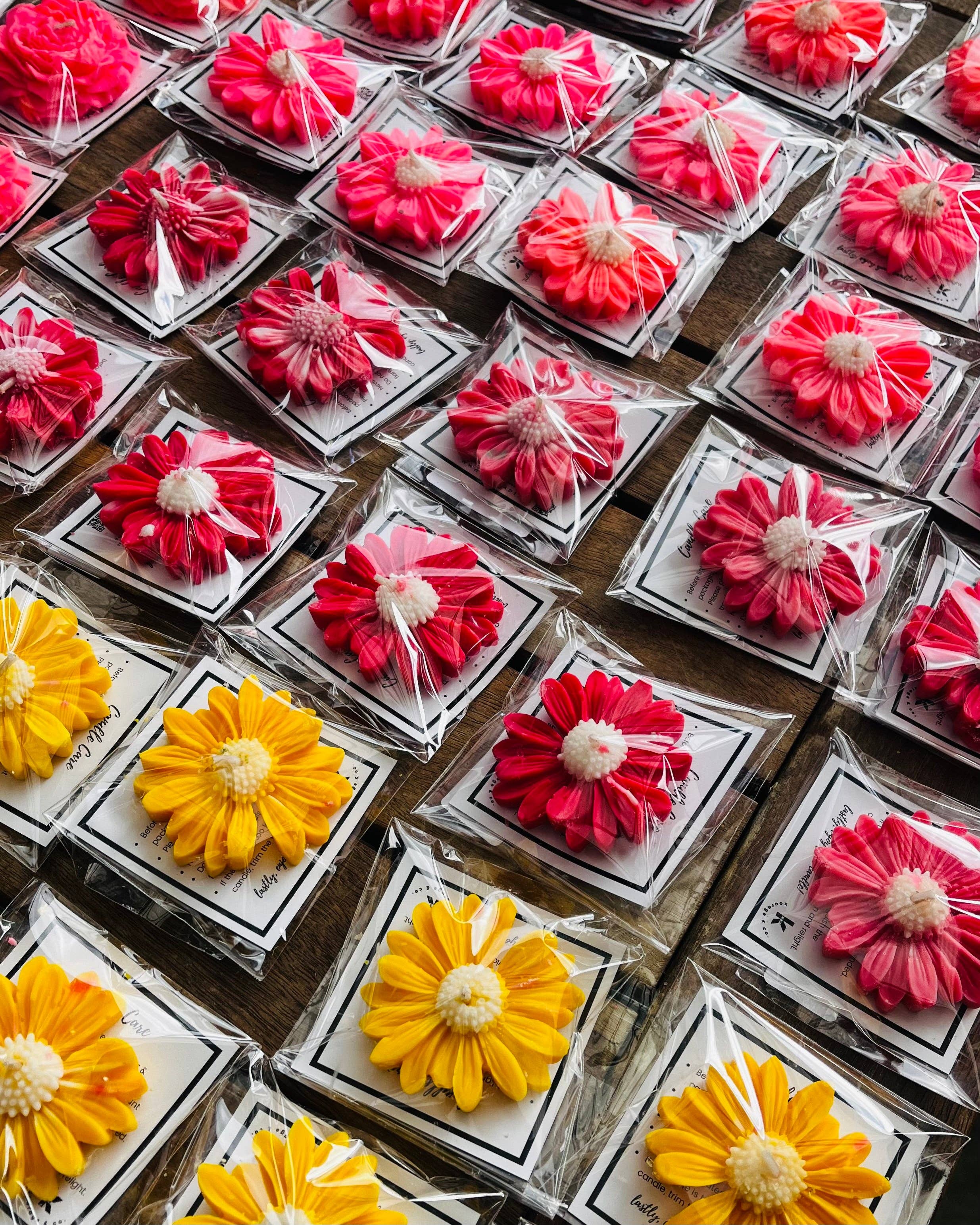 Kourage & co - Vente Bougies originales - Bougie fleur de marguerite en cire de soja9