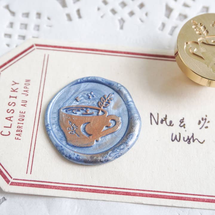 Note & Wish - Wholesale Rubber/Decorative Stamp - Cup of Magic Wax Seal Stamp, Note & Wish Original Seal Stamp