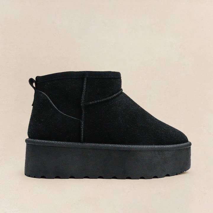PUMPKIN - Slip-On Booties, Shearling, Cozy for wholesale by Lemonade Shoes