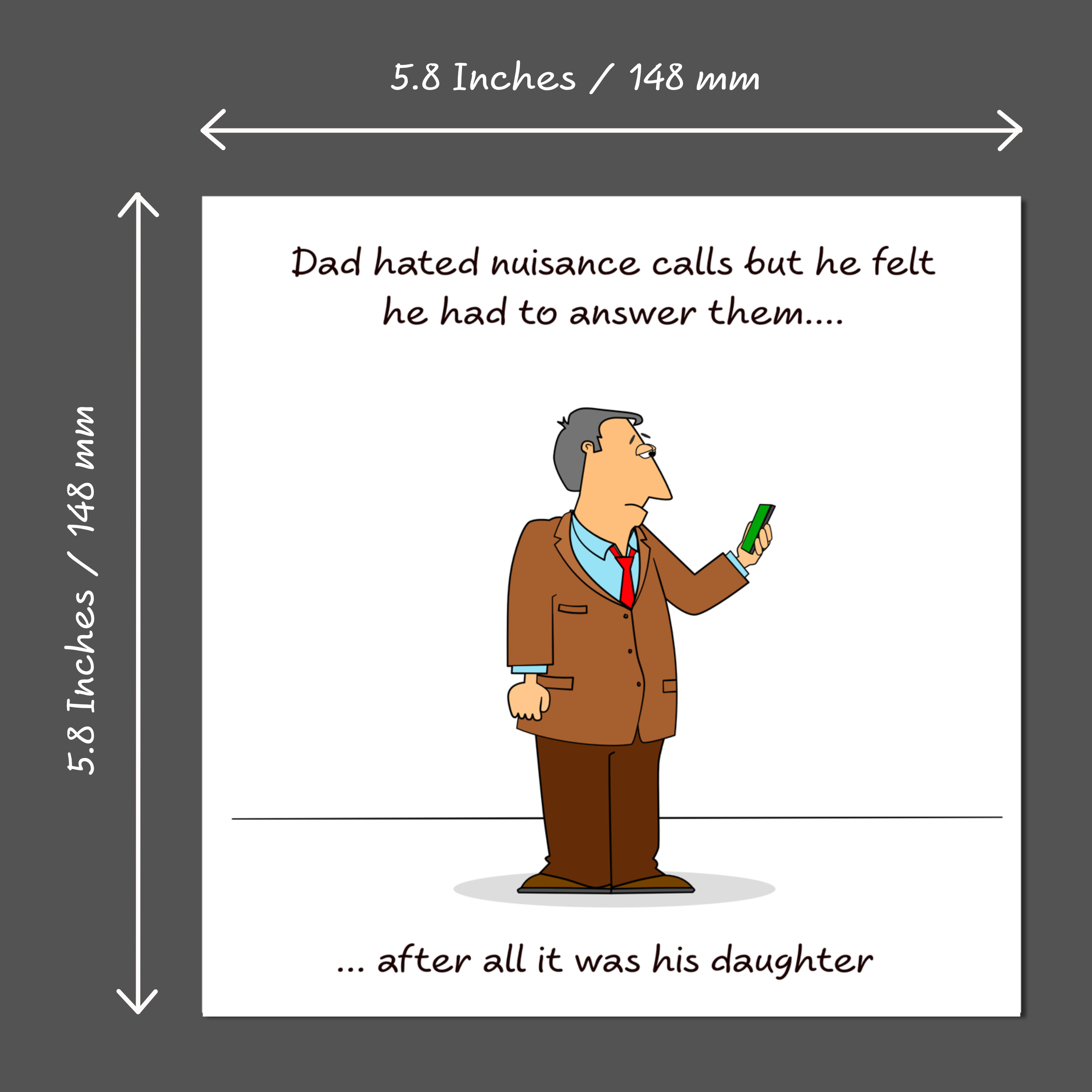 Swizzoo Cards - Vendita all'ingrosso Biglietti per la Festa del Papà - Divertente biglietto di auguri di compleanno per papà e festa del papà, da sua figlia, con scritta «Best Dad», umoristico e divertente3