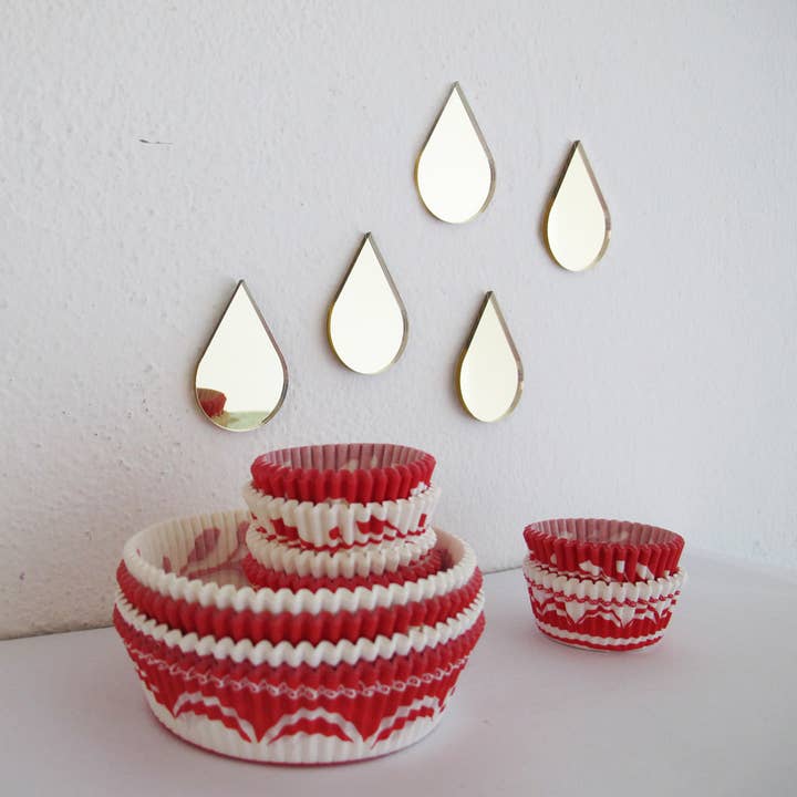 Mirror Drops in Gold – Spiegel-Tropfen für den Großhandel von BiCA-Good Morning Design