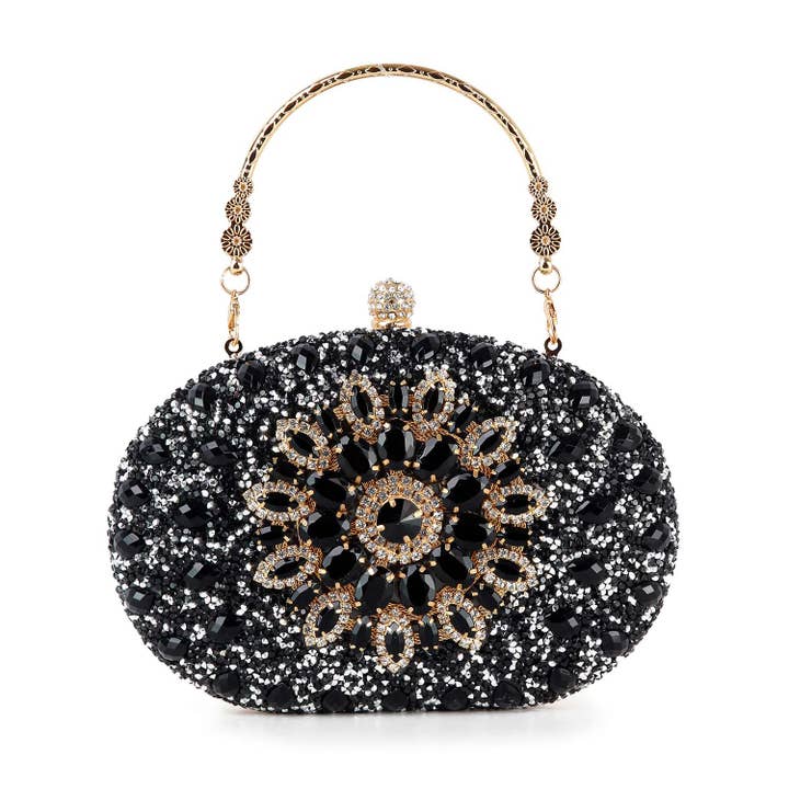 Borsa da sera retrò altamente decorativa per la vendita all'ingrosso da parte di Handbag Factory Corp