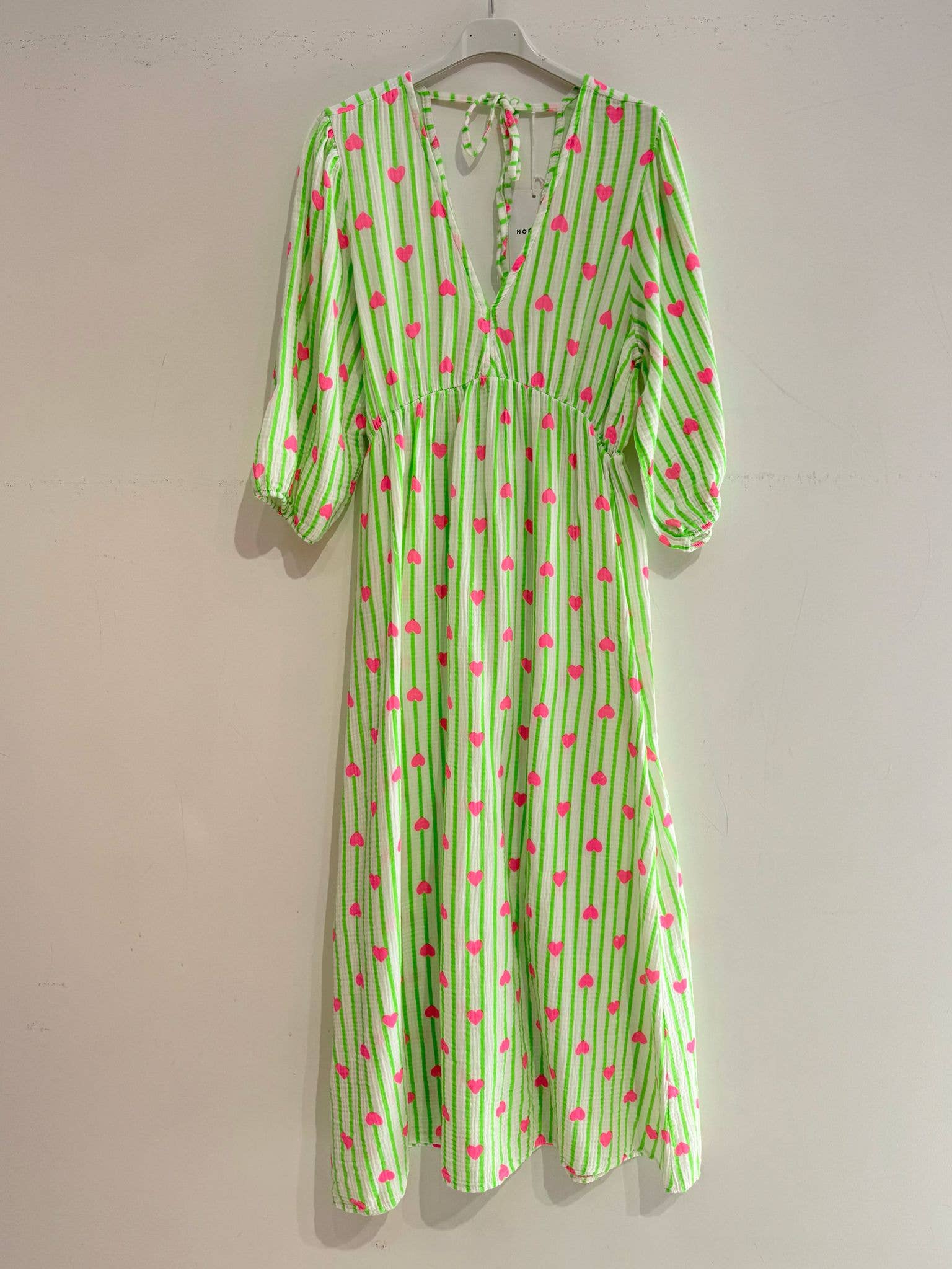 NOELINE – wholesale Dress – Women's – Printed cotton gauze dress 2394-HEART15