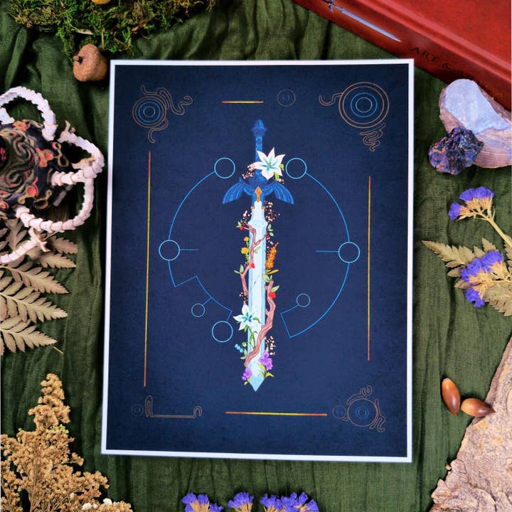 Master Sword - Print for wholesale by Kat the Goblin