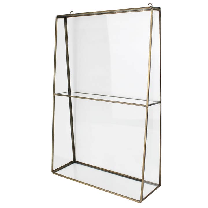 HomArt - Wholesale Wall Mounted Shelf - Monroe Leaded Glass Shelf