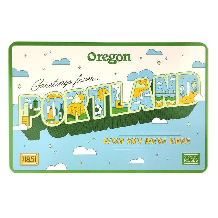 Carte postale Salutations de Portland pour la vente par Hello From Oregon