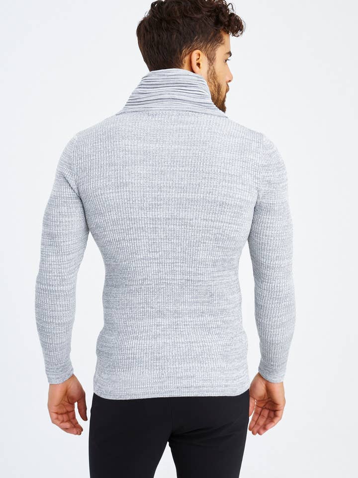 Leif Nelson GmbH - Wholesale Knit Sweater - Men's - Men's Knit Sweater Fine Knit Shawl Collar LN-153527