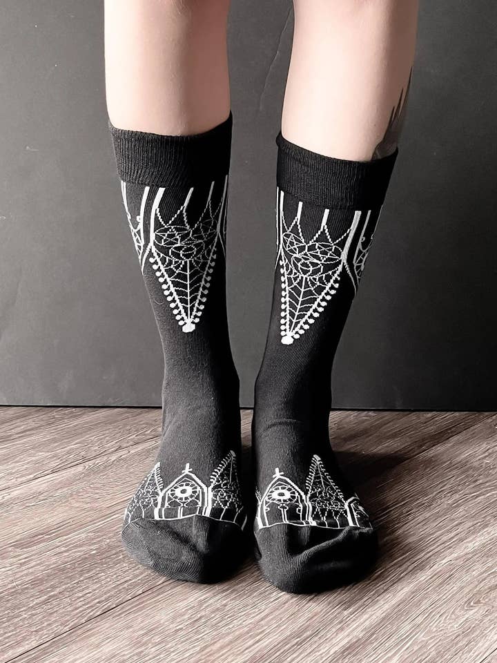 House of Hex - Wholesale Socks - Women's - Gothic Gable Socks3