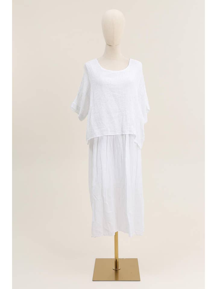 la maison des fibres naturelles – Vestido - Mulher por atacado – Vestido 19056 100% algodão11