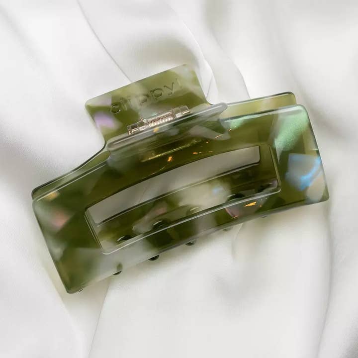 Classic Claw Hair Clip – Green for wholesale by Clippy!