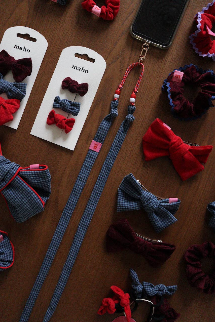 Maho - Wholesale Phonecase Strap - César Blue Seersucker7