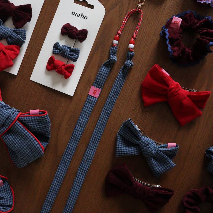 Maho - Wholesale Phonecase Strap - César Blue Seersucker7