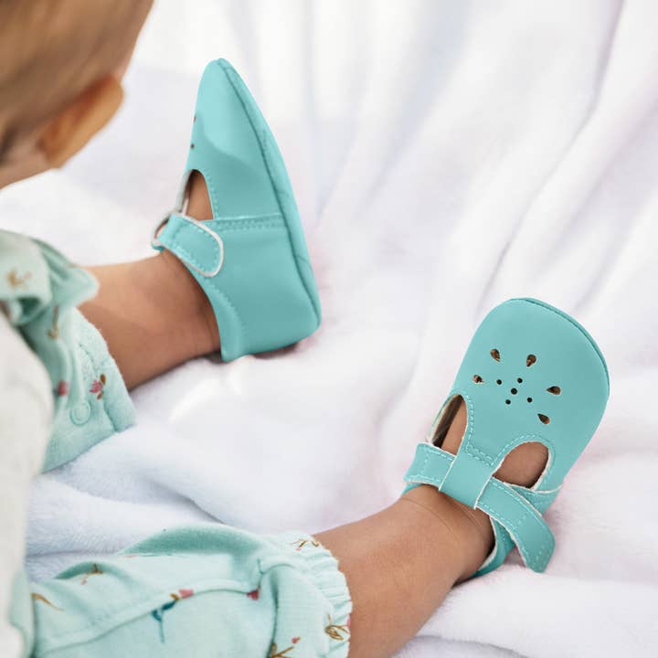 Eco Steps - Mary Jane Crystal Blue for wholesale by JuJuBe