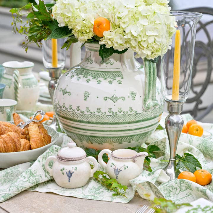 Medici Sugar Bowl - NEW for wholesale by Arte Italica & Crown Linen Designs