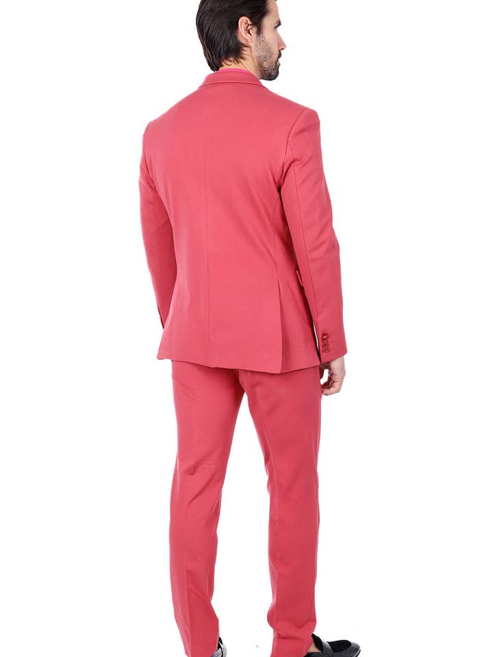 BARABAS - Venta al por mayor Chaqueta de vestir - Hombre - Traje Casual Mate con Solapa de Muesca Cepillada para Hombre 3SU0274