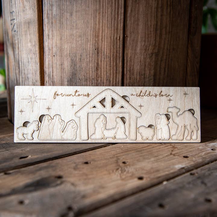 Nativity Wood Puzzle for wholesale by Still Magnolia