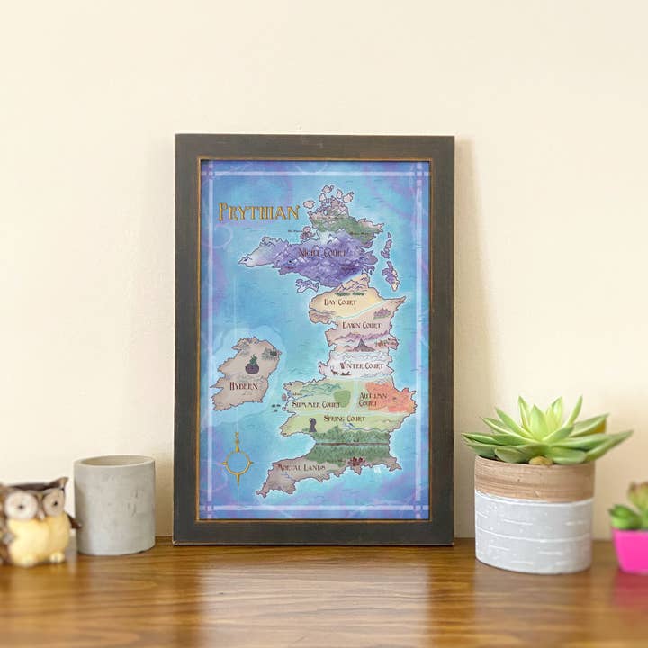 Awkward Affections – wholesale Art print – Prythian Map // Fantasy Landscapes // ACOTAR // Book Art1