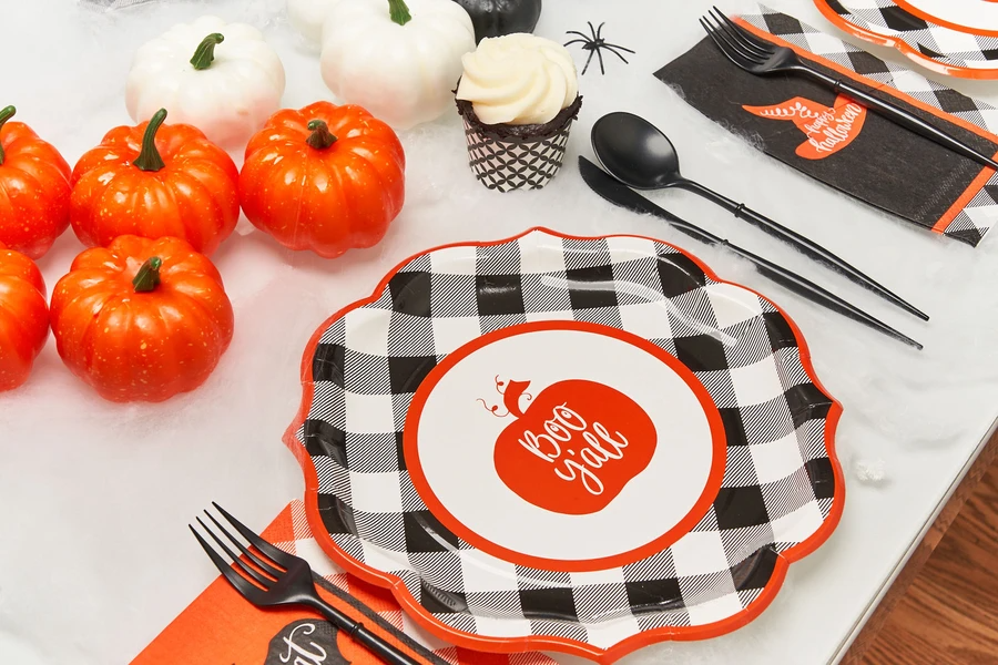 Sophistiplate - Wholesale Disposable Plate - Paper Dinner Plate Boo Y'all/8ct1