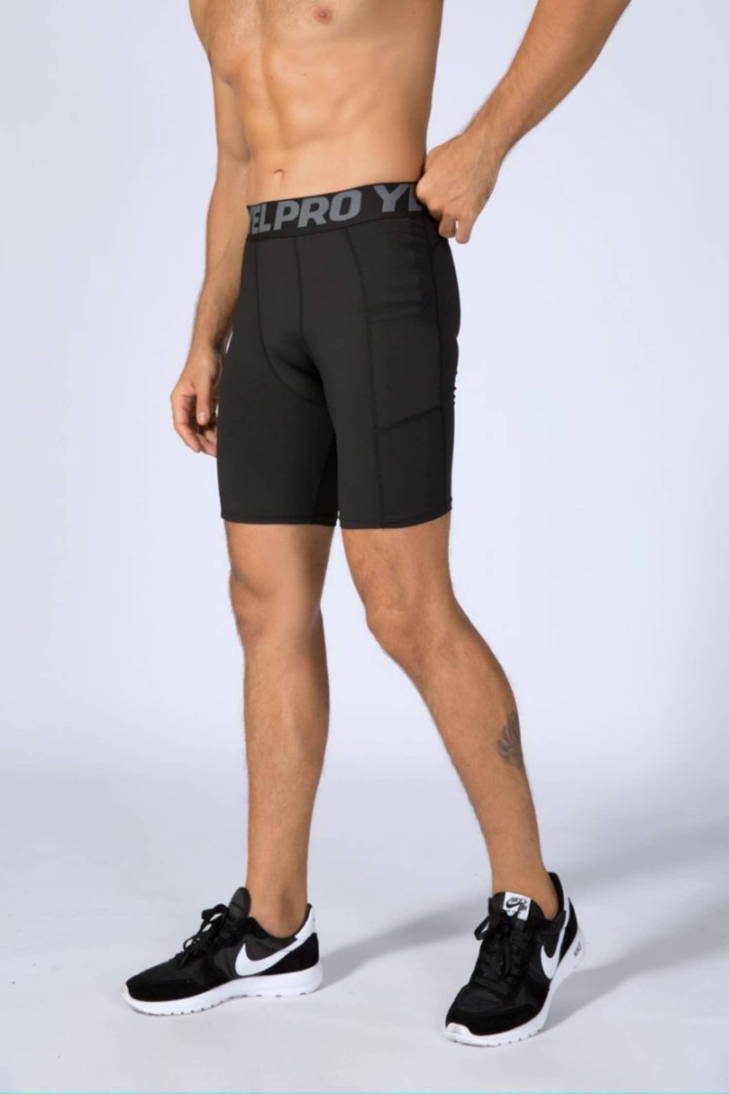 Active by Anna-Kaci - Venta al por mayor Pantalones cortos deportivos - Hombre - Pantalones cortos de compresión para hombre con cintura ancha1