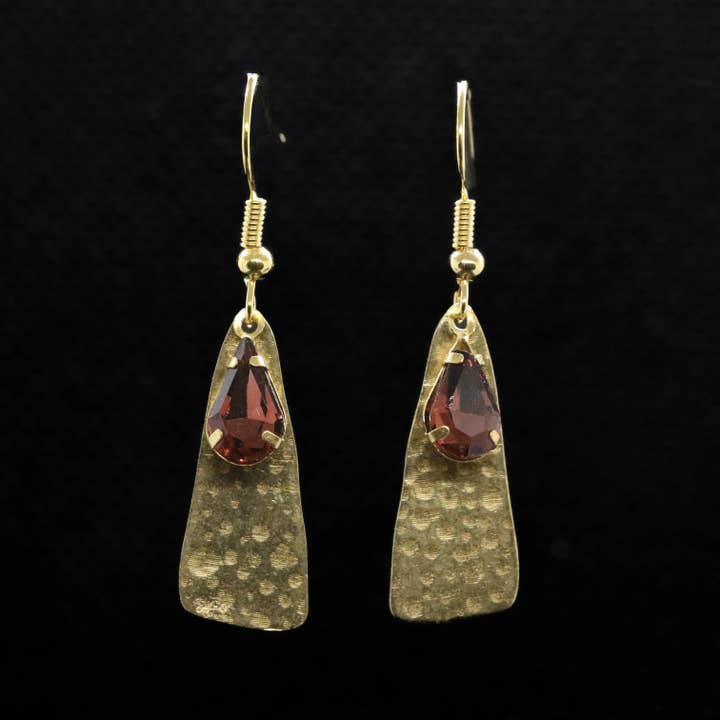 Hammered Teardrop Earrings for wholesale by JAC Jewelry Designs