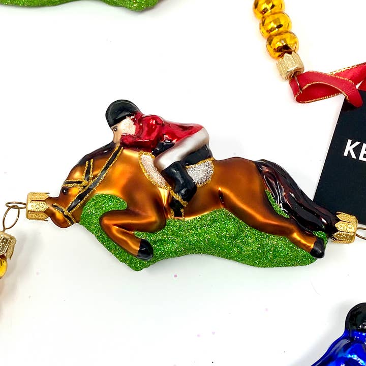 Kenzies of London – Engroshandel Guirlande – Derby Hestevæddeløb Polsk Glas Julekrans - Fox Hunt