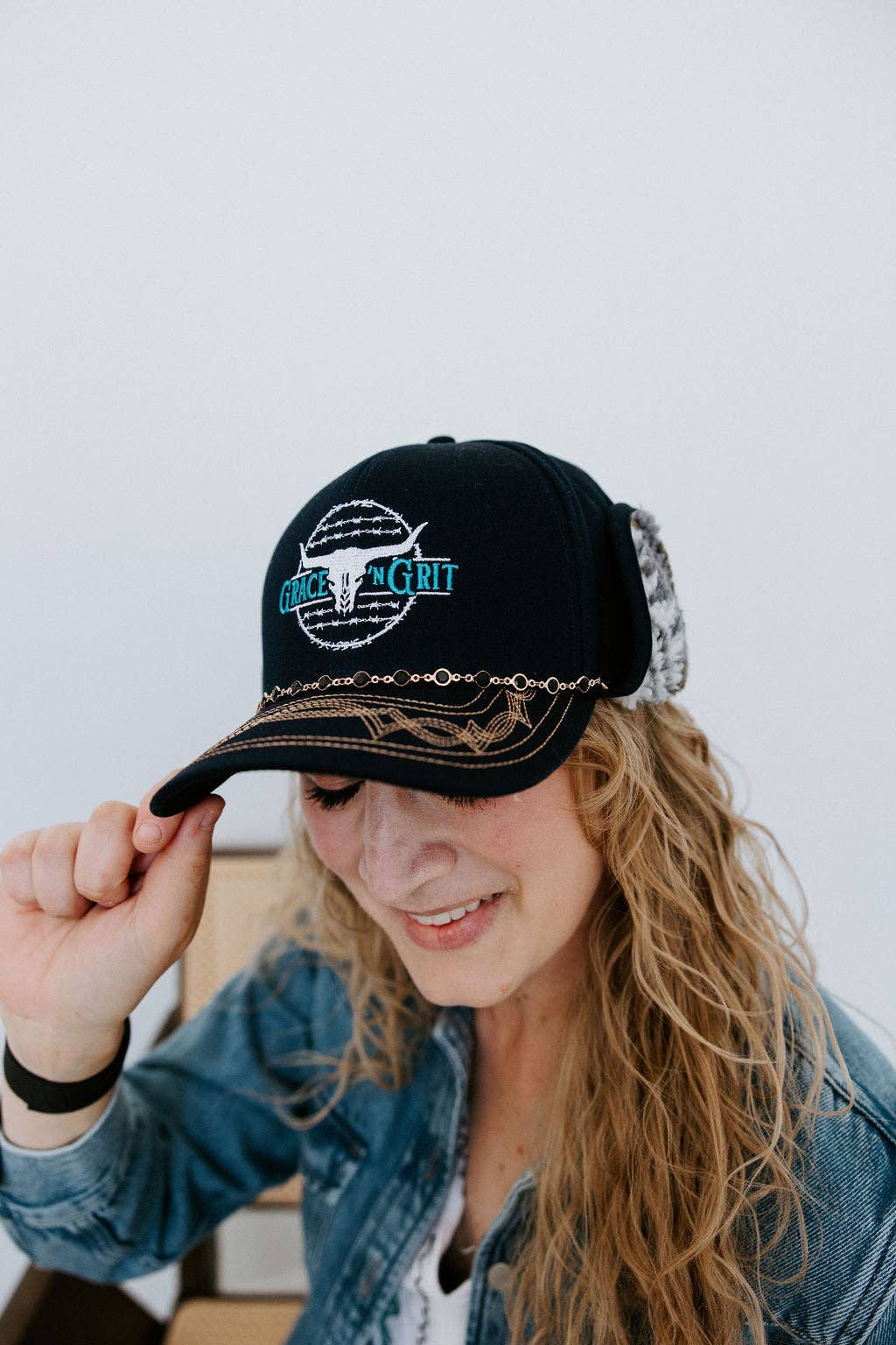 Grace 'n Grit - Wholesale Trapper/Bomber Hat - Women's - Midnight Navy Earflap Trapper Hat3