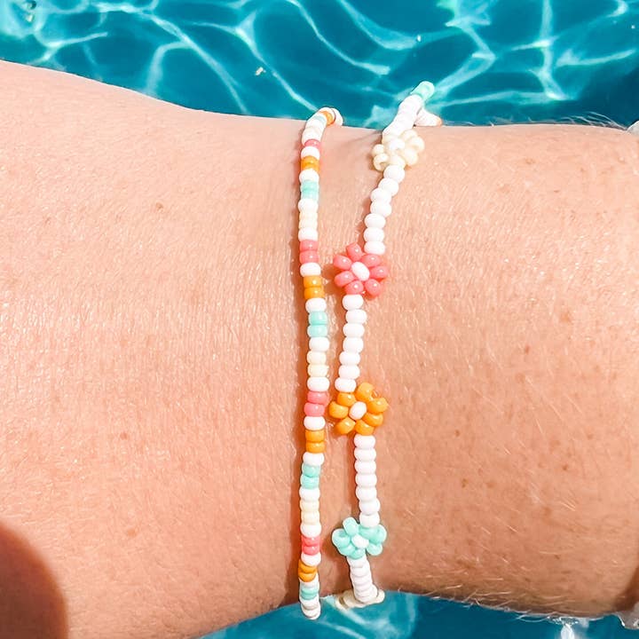 Pool Party armband/enkelbandje voor wholesale door Dainty Daisy Bead Co.