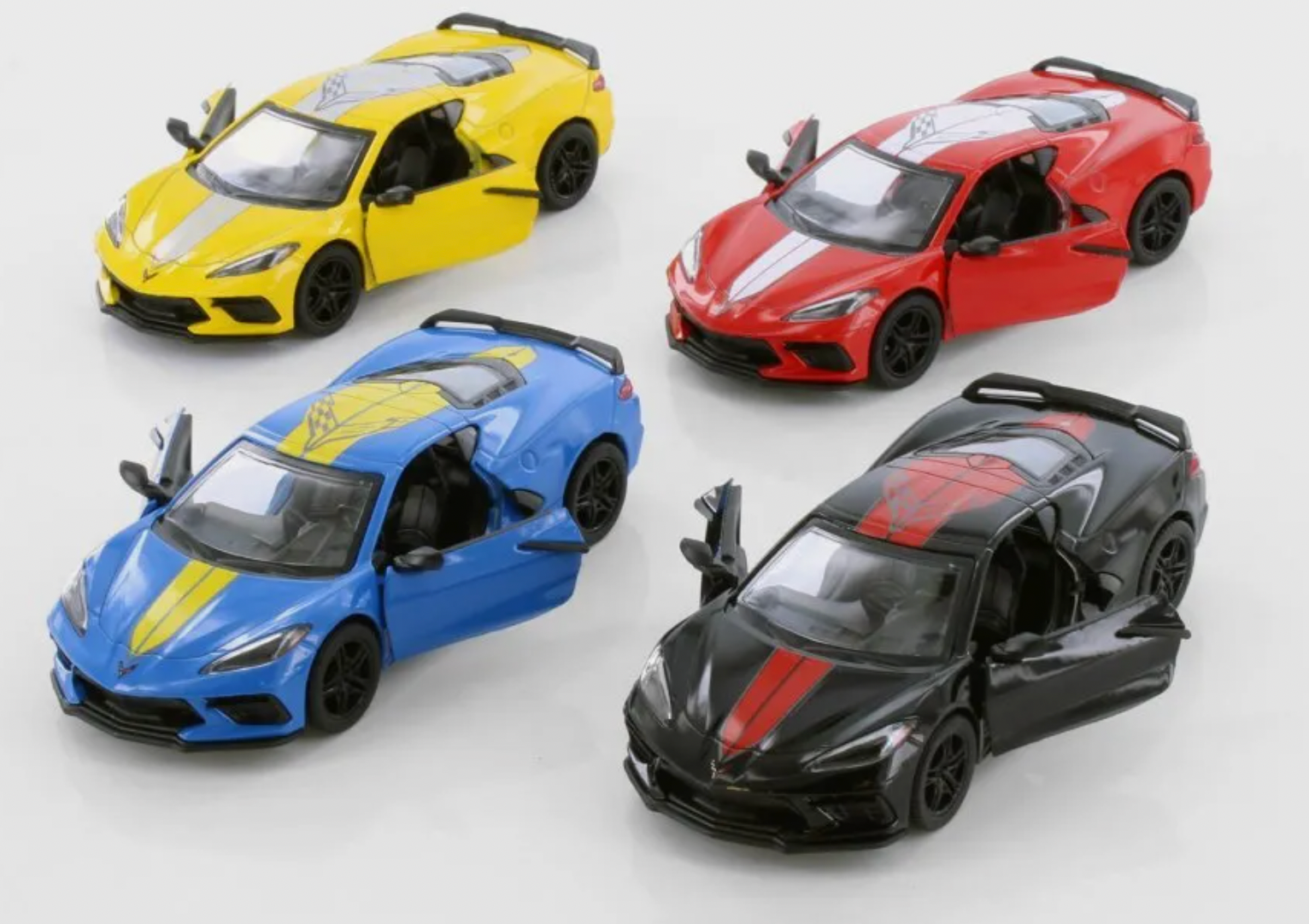 Luna Die-cast Cars – Carro/camião de brinquedo - Crianças por atacado – 5" 2021 CORVETTE c/ DESIGN Carro Fundido1