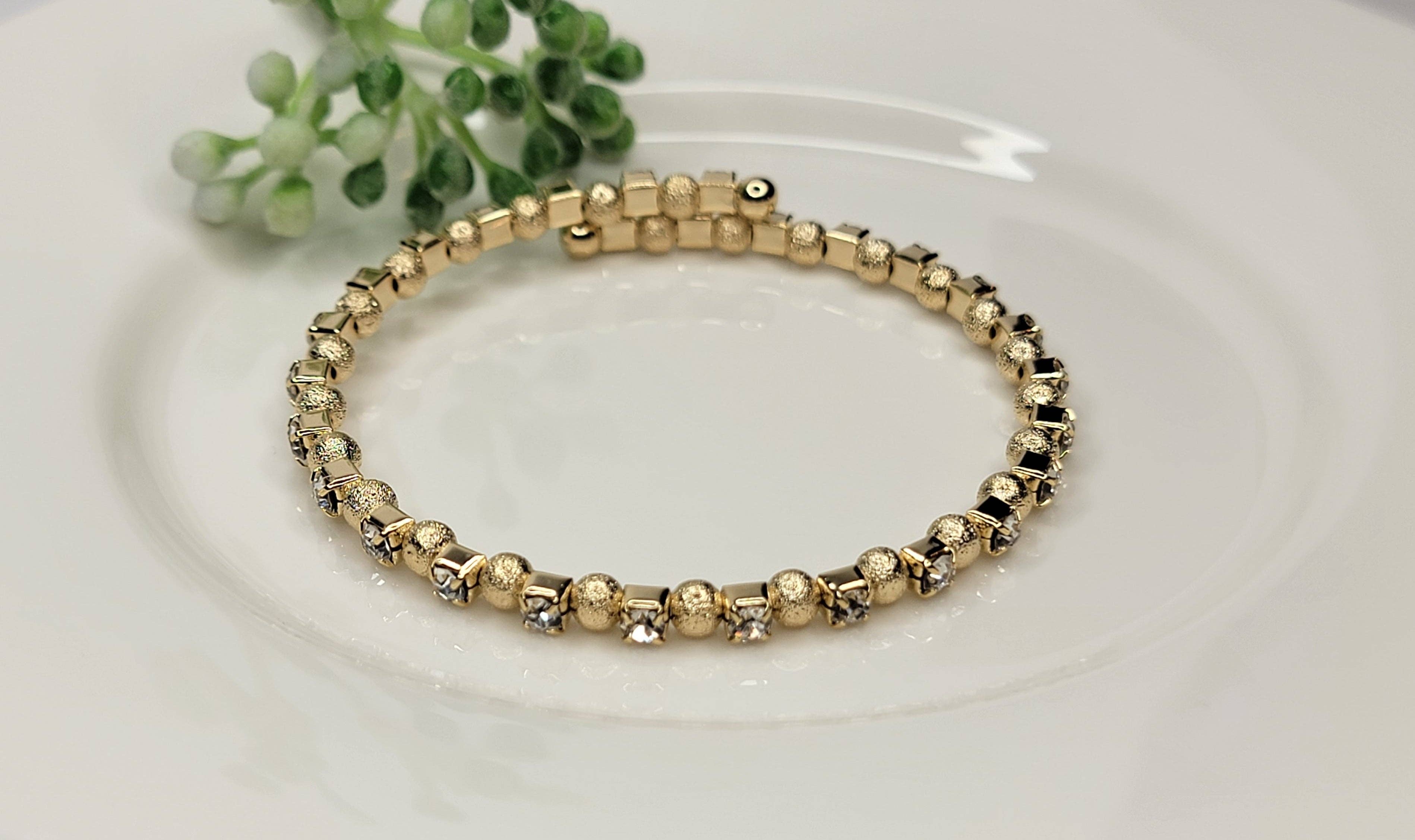 BETTYOH INC – Pulseira de missangas por atacado – Contas redondas/Pulseira empilhável Pedras Mix4