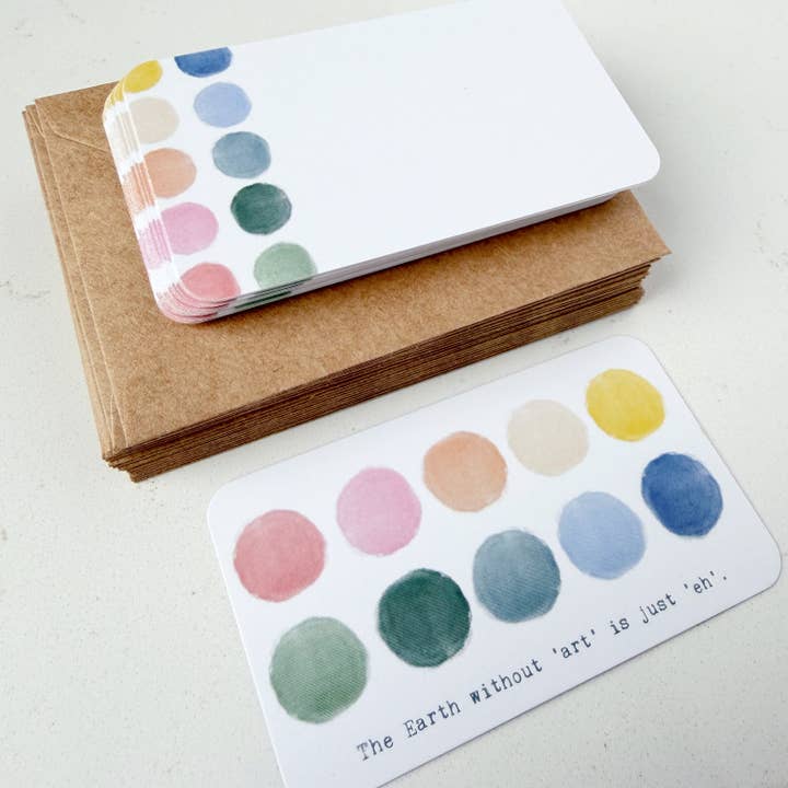Biscotti Designs - Wholesale Stationery/Notecard Set - Earth Without Art - Itty Bitty 20 Mini Card Set1