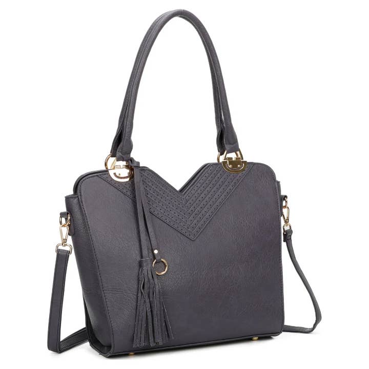 Superbia - Wholesale Tote Bag - Women's - Superbia Large Front Laser Cut Tassel A4 Tote Bag +Dust Bag