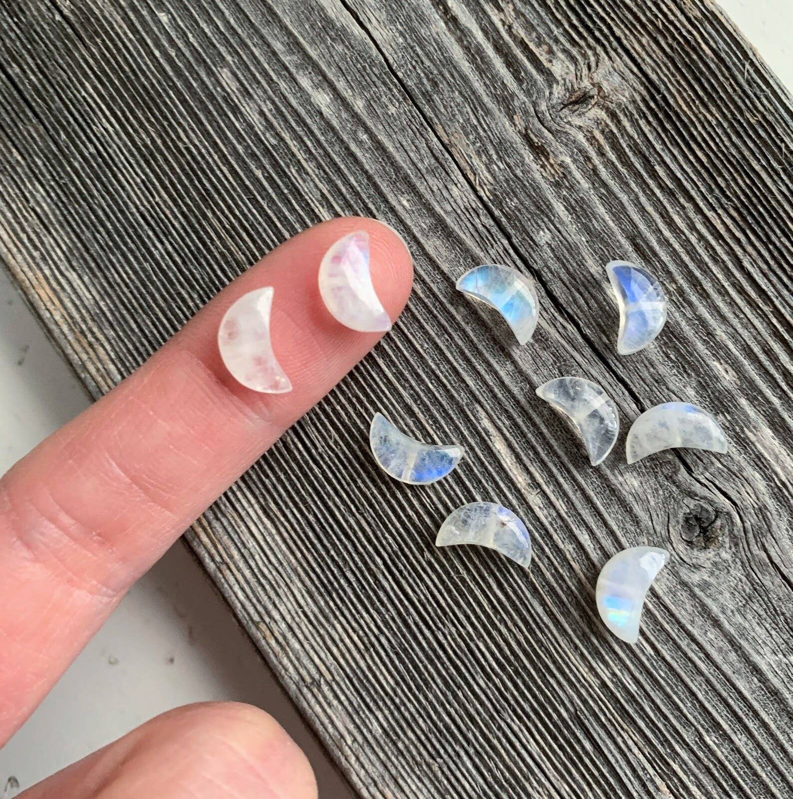 Merelani Designs - Wholesale Pendant/Charm Necklace - Moonstone Small Crescent Necklace2