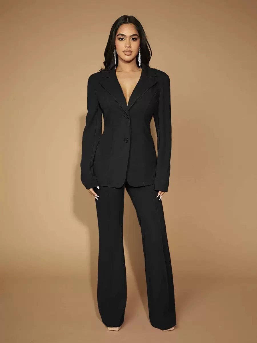 Suhkasana - Vente Pantalon – femme - Pantalon droit taille haute | Pantalon de travail pour femme4