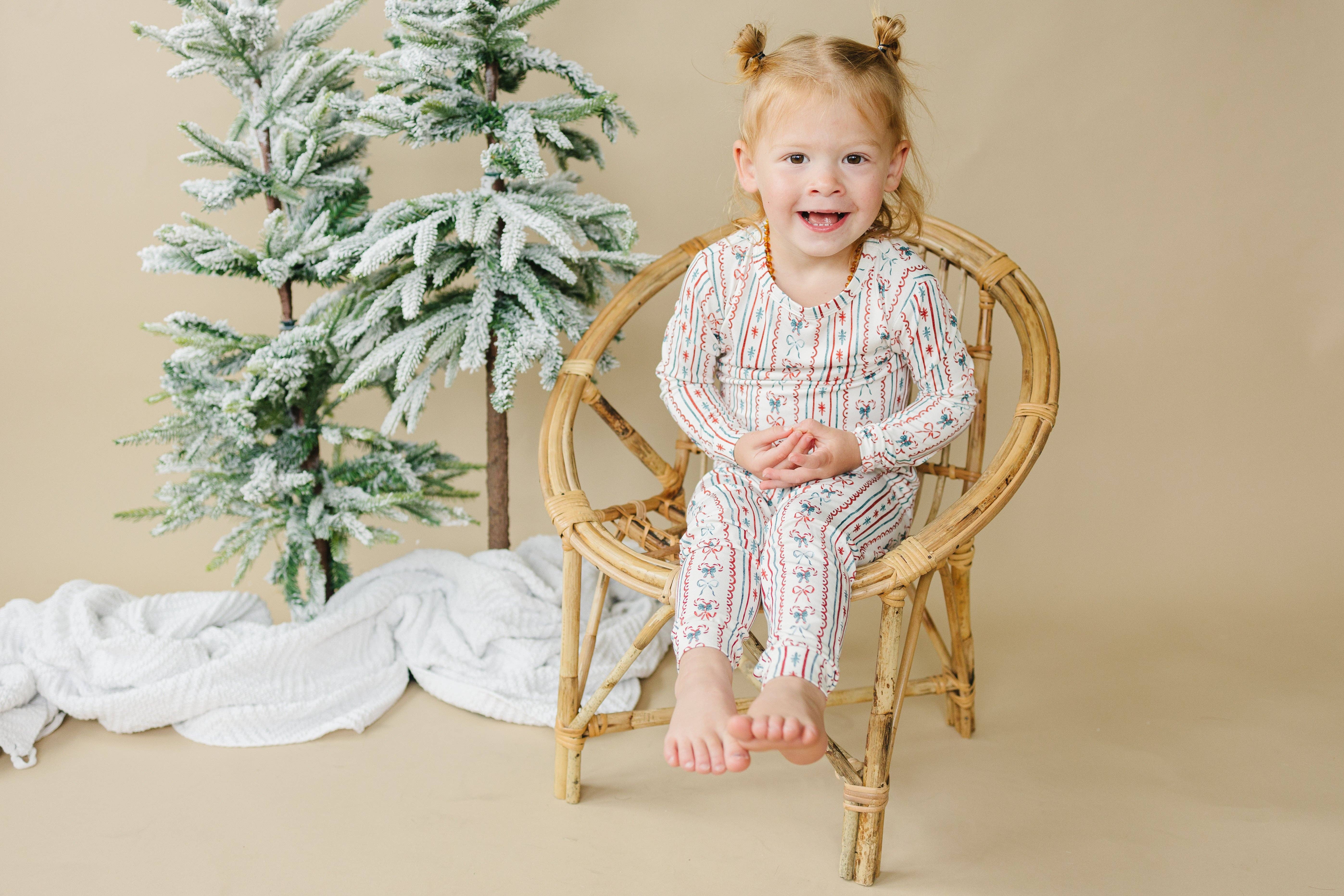 Little Joy Co. - Wholesale Sleepwear Set - Kids - Candy Cane Lane Bamboo Christmas Pajamas - 2pc Set8