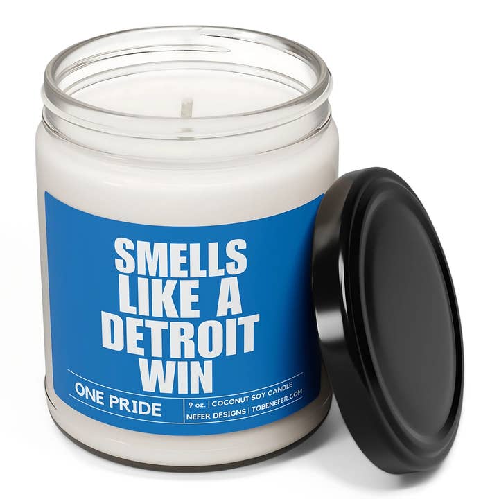 Nefer Designer Candles & Home Decor - Wholesale Jar/Filled Candle - Smells Like a Detroit Win Soy Candle1