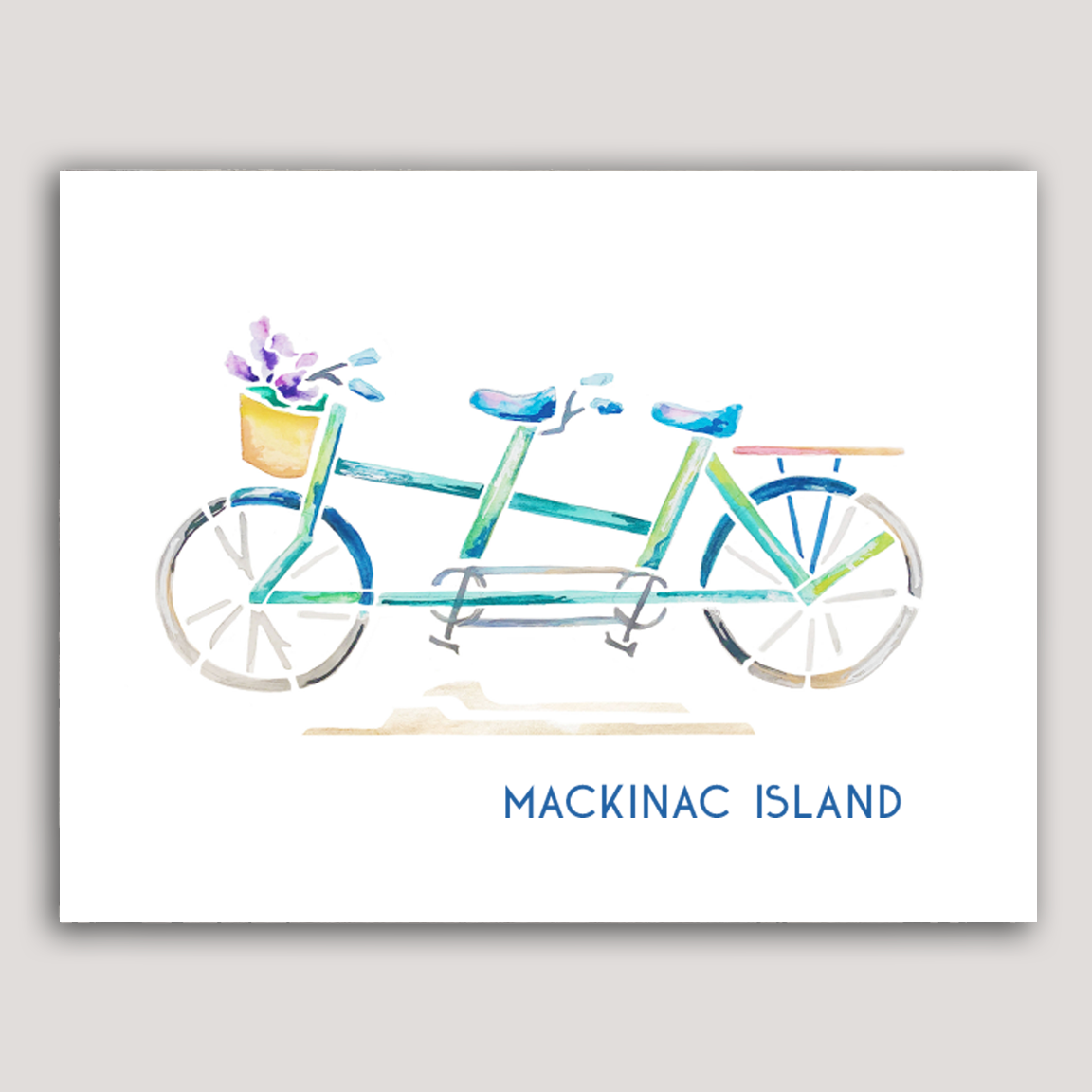 Emily Frushour - Wholesale Art Print - Custom for Little Luxuries: Mackinac Island Tandem Bike0