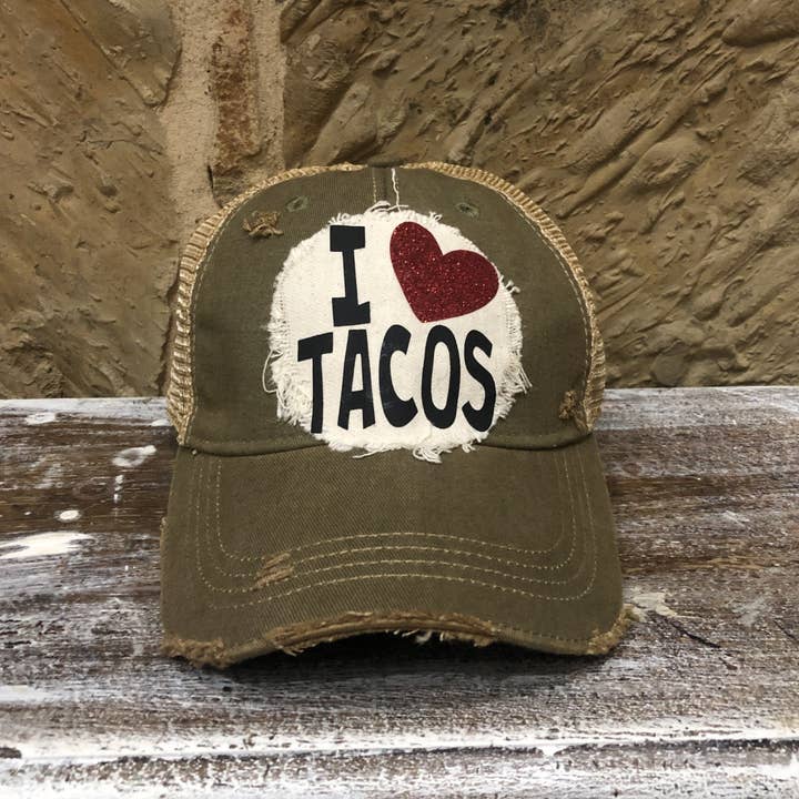 BohoGroove - Wholesale Baseball Cap - Women's - I love Tacos, Taco Hat6